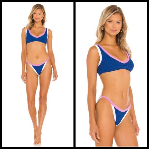 💕L*SPACE💕 Ribbed Sporty Bikini (Lala Top + Vacay Classic Bottom) Large L NWT - Picture 7 of 14